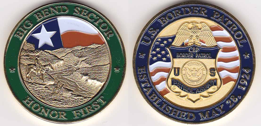 US Border Patrol Sector Challenge Coins